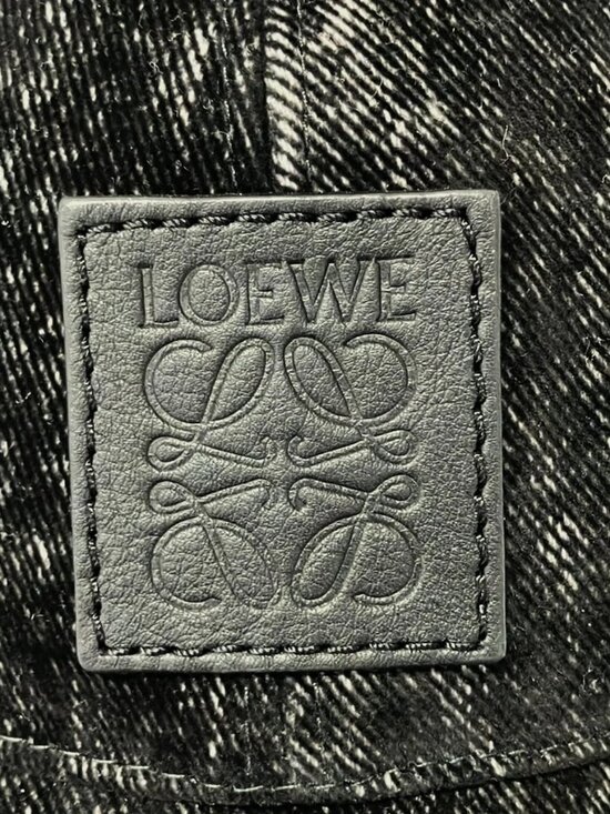 LOEWE Patch Cap K820358X27 Black Cotton Polyurethane Leather - Hat main image 8